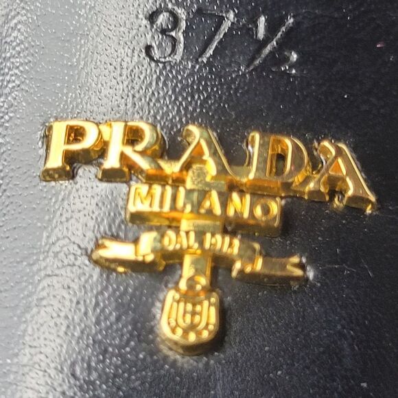 Prada Burgundy Plum Cut Out Womens Size 7 Suede Strapy Slingback Platform Heel - Picture 8 of 10